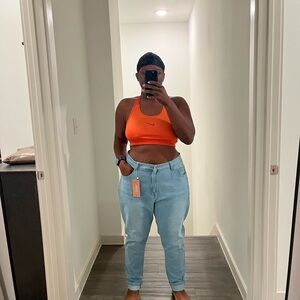 SHEIN Light Blue Boyfriend Jeans